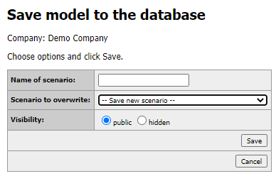 Save model