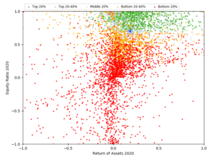Bankruptcy Risk Visualization graph